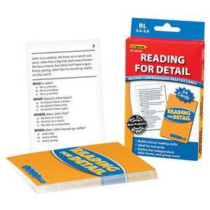 TCR63062 Reading for Detail Practice Cards Blue Level Image