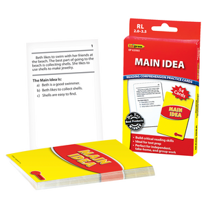 TCR63065 Main Idea Practice Cards Red Level Image