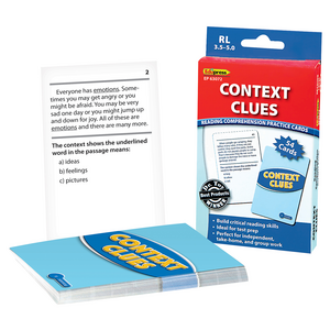TCR63072 Context Clues Practice Cards Blue Level Image