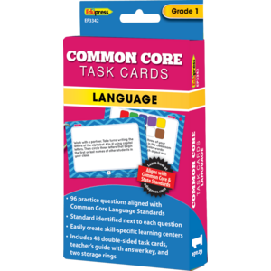 TCR63342 Common Core Language Task Cards Grade 1 Image