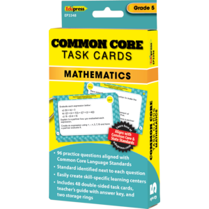 TCR63348 Common Core Math Task Cards Grade 5 Image