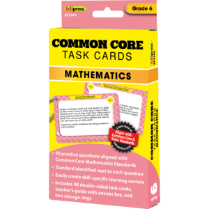 TCR63349 Common Core Math Task Cards Grade 6 Image