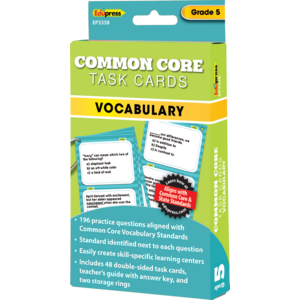 TCR63358 Common Core Vocabulary Task Cards Grade 5 Image