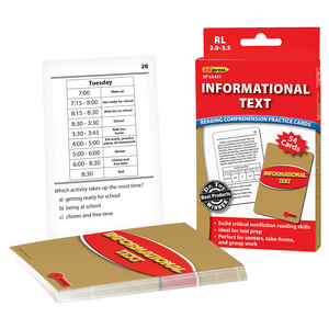TCR63437 Informational Text Practice Cards Red Level Image