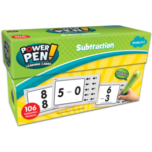 TCR6458 Power Pen Learning Cards: Subtraction Image
