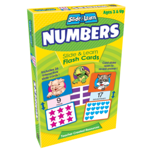 TCR6554 Numbers Slide & Learn Flash Cards Image