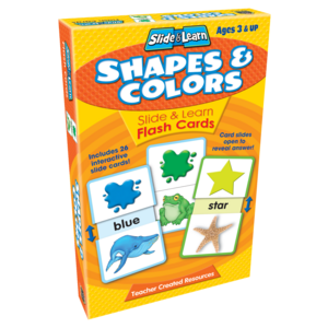 TCR6556 Shapes & Colors Slide & Learn Flash Cards Image