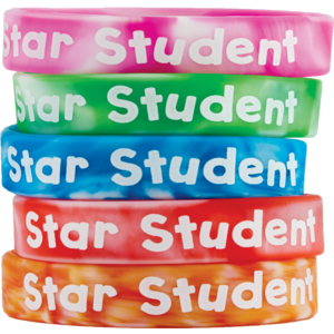 TCR6572 Fancy Star Student Wristbands Image