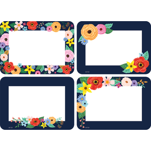 TCR6701 Wildflowers Name Tags/Labels - Multi-Pack Image