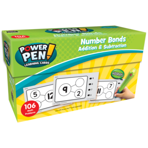 TCR6720 Power Pen Learning Cards: Number Bonds - Addition & Subtraction Image