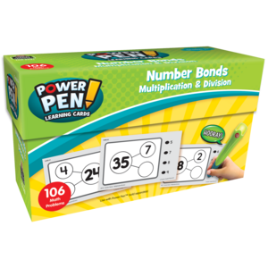 TCR6721 Power Pen Learning Cards: Number Bonds - Multiplication & Division Image