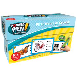 TCR6726 Power Pen Learning Cards: First Words in Spanish Image