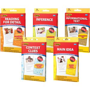 TCR68417 Reading Comprehension Cards 5-Pack Grades 1-2 Image