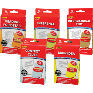 TCR68418 Reading Comprehension Cards 5-Pack Grades 2-3 Image