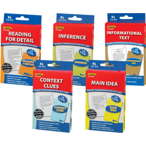 TCR68419 Reading Comprehension Cards 5-Pack Grades 4-5 Image