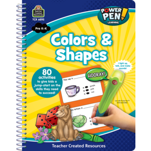 TCR6895 Power Pen Learning Book: Shapes and Colors Image