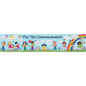 TCR7005 Children's Ten Commandments Banner Image