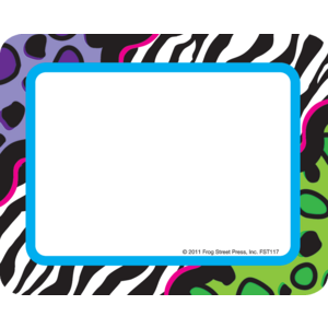 TCR70117 Colorful Leopard Name Tags/Labels Image