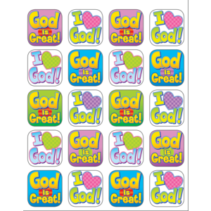 TCR7040 God is Great Stickers Image