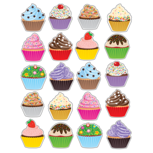 TCR7094 Cupcakes Stickers Image