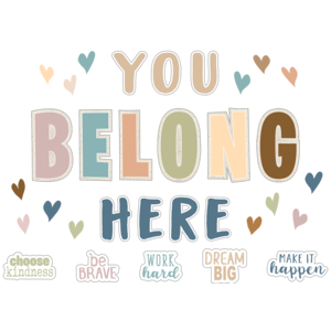 TCR7168 Everyone is Welcome You Belong Here Bulletin Board Image