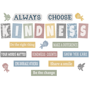 TCR7172 Classroom Cottage Always Choose Kindness Bulletin Board Image
