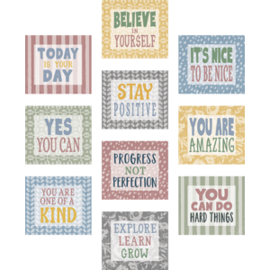 TCR7185 Classroom Cottage Positive Sayings Accents Image