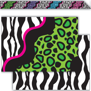 TCR73141 Colorful Leopard Double-Sided Border Image