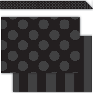 TCR73147 Black Sassy Solids Double-Sided Border Image