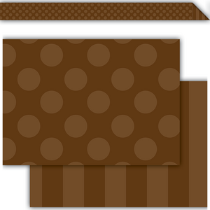 TCR73149 Brown Sassy Solids Double-Sided Border Image