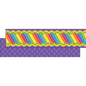 TCR73255 Multicolor Stripe Ribbon Runner Image