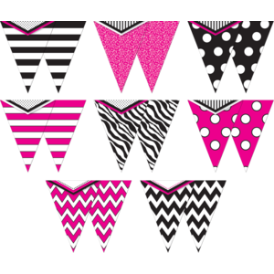 TCR74778 Pretty N Pink Pennants Image