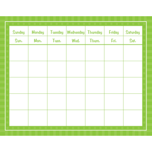 TCR74802 Green Sassy Solids Calendar Grid Image