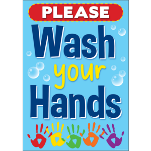 TCR7498 Wash Your Hands Positive Poster Image