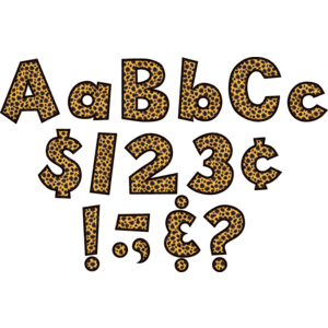 TCR75121 Cheetah 4" Fun Font Letters Image