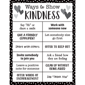 TCR7514 Ways to Show Kindness Chart Image