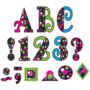 TCR75251 Circle Frenzy 5" Uppercase Fancy Font Letters Image