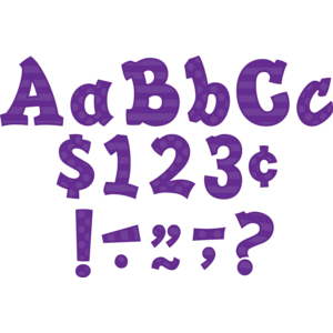 TCR75268 Purple Sassy Solids 5" Letters Image
