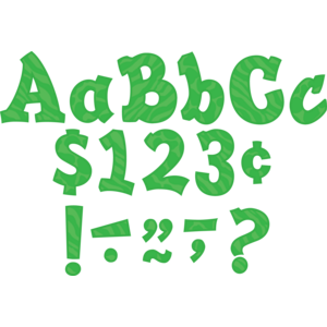 TCR75269 Emerald Sassy Animal 5" Letters Image