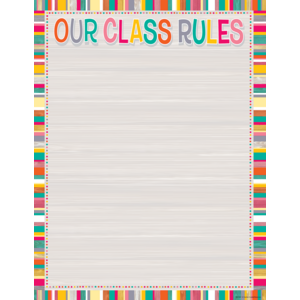 TCR7527 Tropical Punch Our Class Rules Chart Image