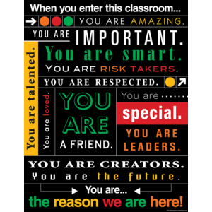 TCR7545 When You Enter this Classroom...Subway Art Chart Image