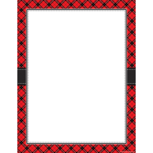 TCR7548 Red Plaid Blank Chart Image
