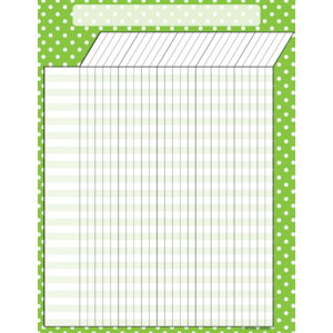 TCR7660 Lime Polka Dots Incentive Chart Image