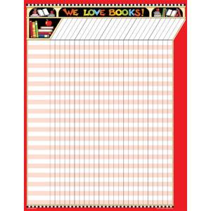 TCR7671 We Love Books! Incentive Chart from Mary Engelbreit Image