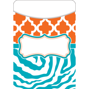 TCR77088 Orange and Teal Wild Moroccan Library Pockets Image