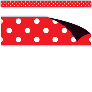 TCR77144 Red Polka Dots Magnetic Strips Image