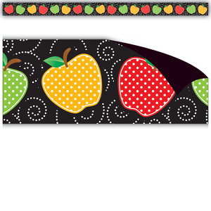 TCR77248 Dotty Apples Magnetic Border Image