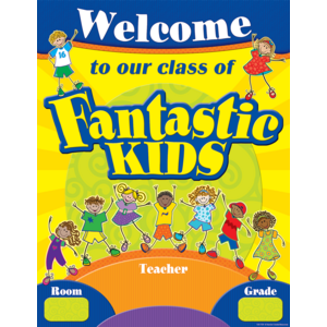 TCR7729 Fantastic Kids Welcome Chart Image