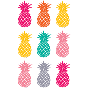 TCR77385 Tropical Punch Pineapples Magnetic Accents Image