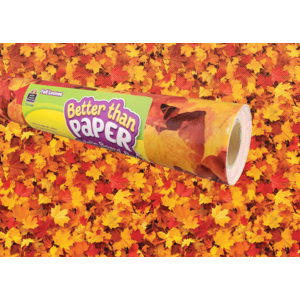 TCR77497 Fall Leaves Better Than Paper Bulletin Board Roll Image